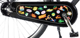 Badges 28 Inch 56 cm Dames Terugtraprem Zwart