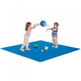 Speelmat 61 x 61 cm foam blauw 4 stuks