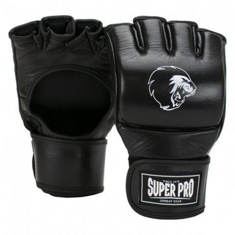 Combat Gear Slugger MMA Handschoenen Leer Zwart maat L