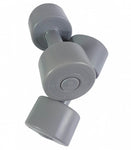 dumbbell cement 2 x 2 kg grijs