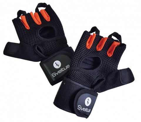 fitness-handschoenen met gewicht zwart maat L