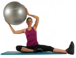 fitnessbal 65 cm grijs
