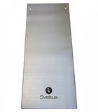 fitnessmat PVC grijs/zwart 140 x 60 cm