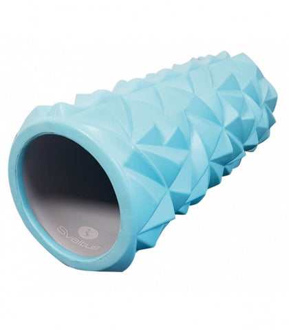 foamroller wellness 33 x 14 cm blauw