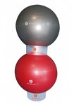 houder fitnessballen 55 - 75 cm wit