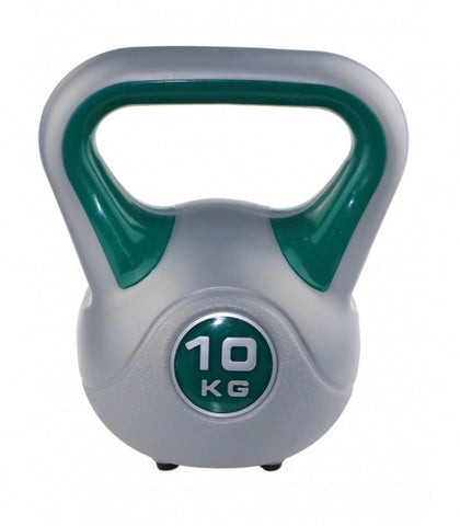 kettlebell fit groen/grijs 10 kg