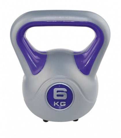 kettlebell fit paars/grijs 6 kg