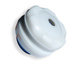 massageroller 6,5 cm wit/blauw