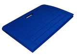 opvouwbare mat polyester/foam blauw 170 x 70 cm