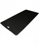 opvouwbare mat polyester/foam zwart 190 x 90 cm