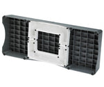 stepbank met voetstukken 98 x 38 x 19,5 cm grijs