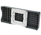 stepbank met voetstukken 98 x 38 x 19,5 cm grijs