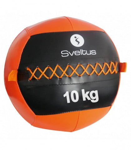 wallball 10 kg zwart/oranje
