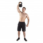 kettlebell PVC 16 kg zwart