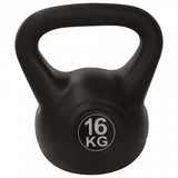 kettlebell PVC 16 kg zwart