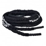 Pro battle rope met beschermhoes 10 meter zwart