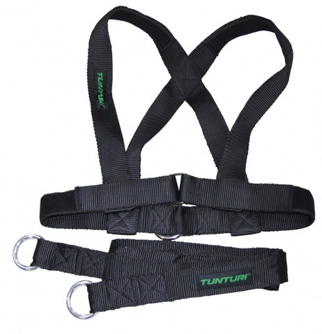 trekharnas X-shape Pull Harness For Sled zwart