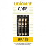 Core Plus Win Brass dartpijlen steeltip 21g messing zwart/goud