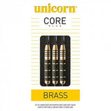 Core Plus Win Brass dartpijlen steeltip 27g messing zwart/goud