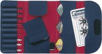 Dartetui maestro wallet 17 x 9 cm blauw 38-delig
