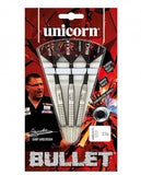 Gary Anderson Bullet dartpijlen steeltip 21g staal rood