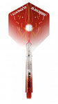 Gripper 4 elements two-tone flight & shaft combo rood