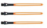 Slikstik shafts aluminium short zwart/oranje 3 stuks