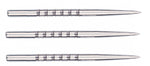 Steeltip dartpunten 40 mm 6 grooves zilver 3 stuks