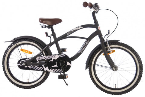 Black cruiser 18 inch 28 cm jongens terugtraprem matzwart