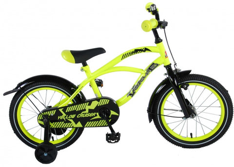 Yellow cruiser 16 inch 25,4 cm jongens terugtraprem geel