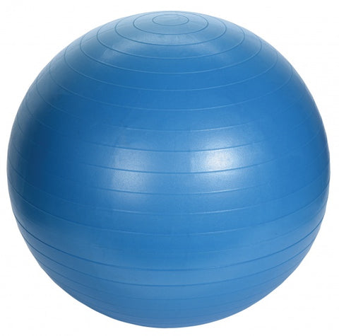 fitnessbal inclusief pomp 55 cm blauw