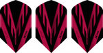 Flights pvc slim-cuts 100 micron roze/zwart 3 stuks