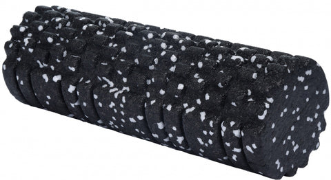 foamroller yoga structuur zwart/wit 30 cm