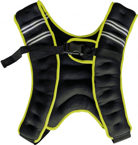 gewichtsvest 5 kg zwart/geel maat one size